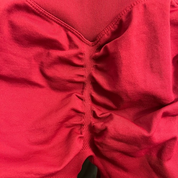 VoyJoy Women's High-Waisted Red Shorts - Picture 9 of 15